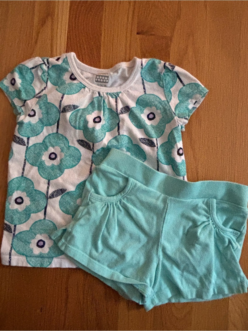 3T Old Navy Floral Tee Shirt and Shorts Set